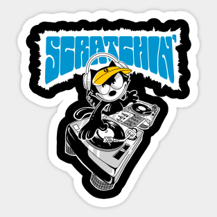 felix scratchin’ Sticker